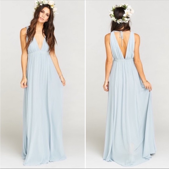 Show Me Your Mumu Ava Dress Steel Blue NEW - Picture 2 of 8